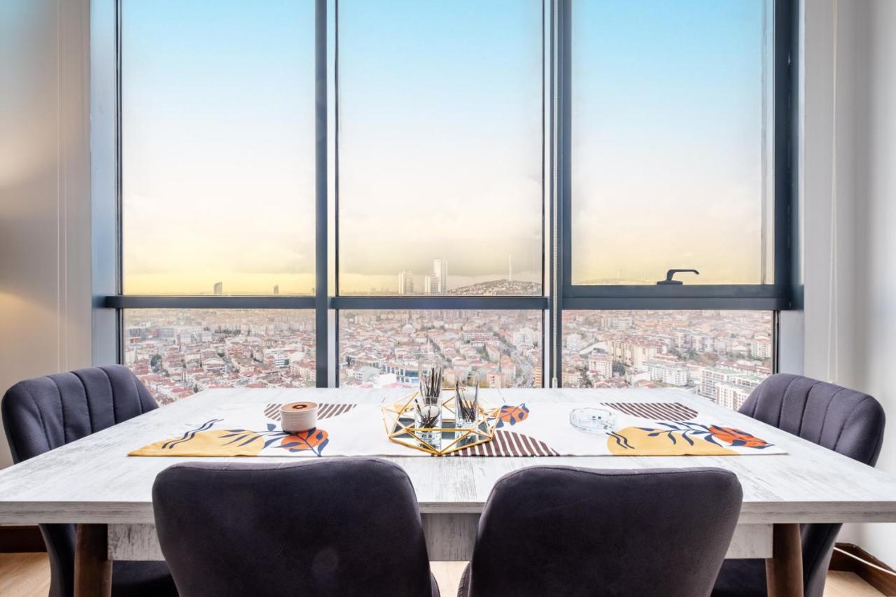 Charming Flat With City View In Atasehir Istanbul Ngoại thất bức ảnh