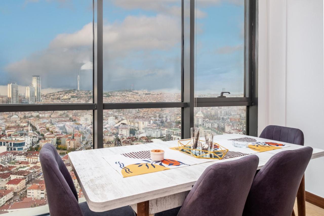 Charming Flat With City View In Atasehir Istanbul Ngoại thất bức ảnh