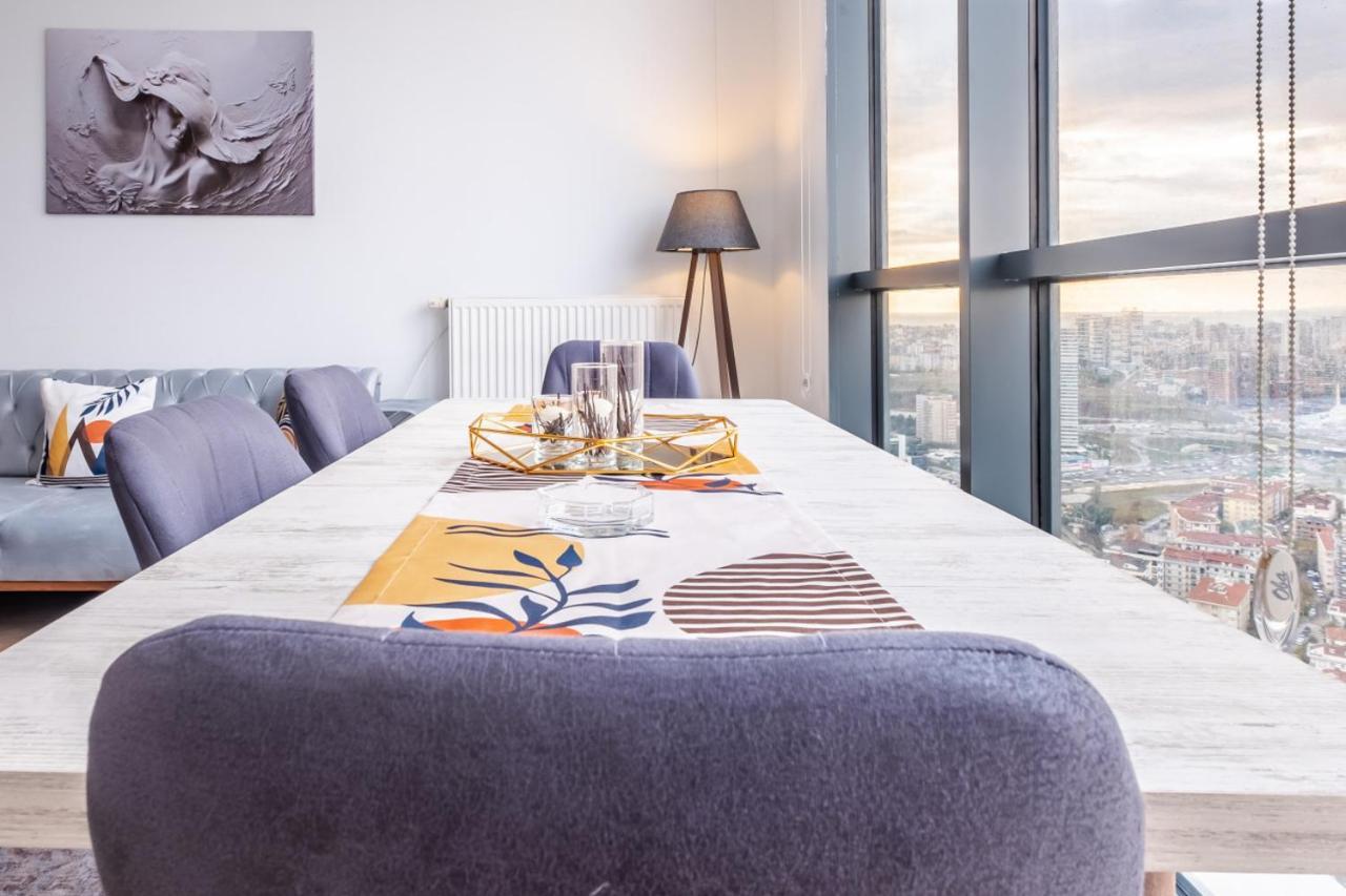 Charming Flat With City View In Atasehir Istanbul Ngoại thất bức ảnh