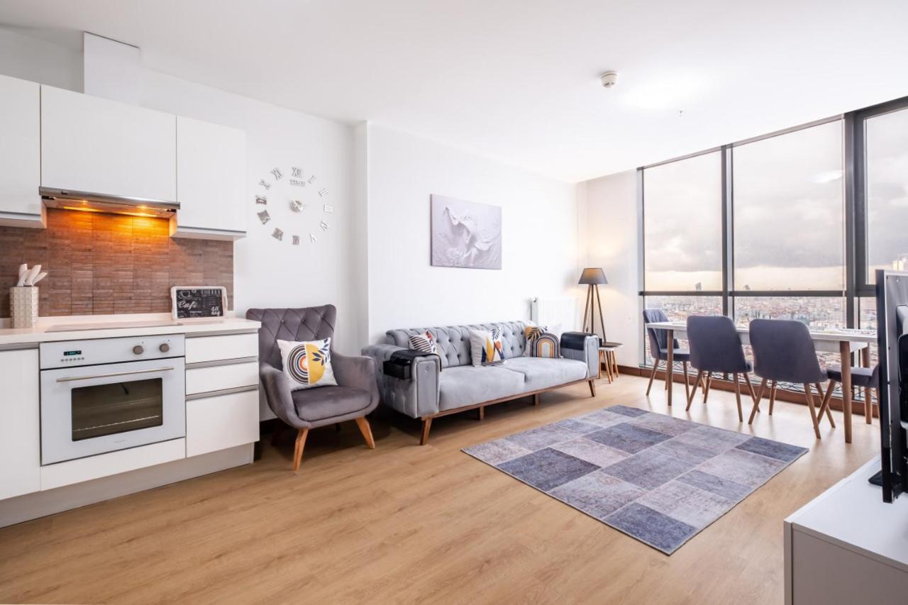 Charming Flat With City View In Atasehir Istanbul Ngoại thất bức ảnh