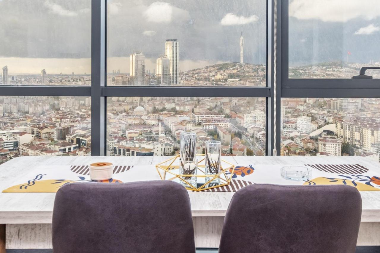 Charming Flat With City View In Atasehir Istanbul Ngoại thất bức ảnh